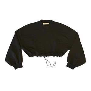 Oak Refine Cropped Drawstring Sweatshirt